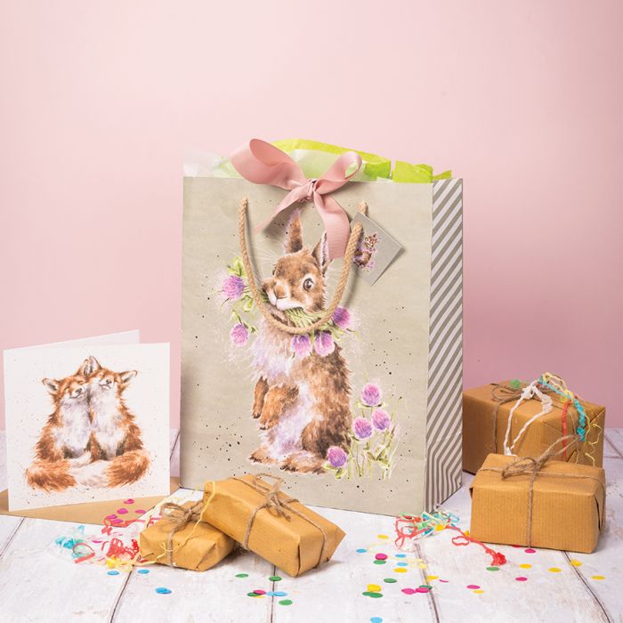 Wrendale Head Clover Heels Large Gift Bag