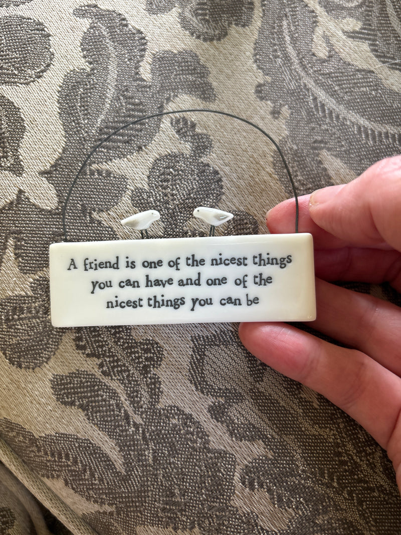 A Friend Is The Nicest Thing