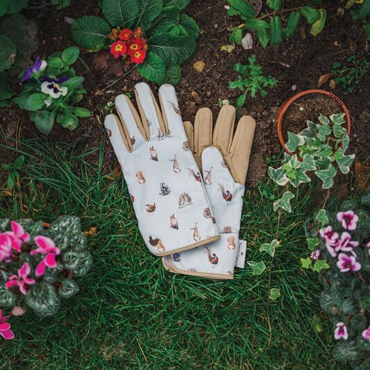 Wrendale Gardening Bag and Glove Set